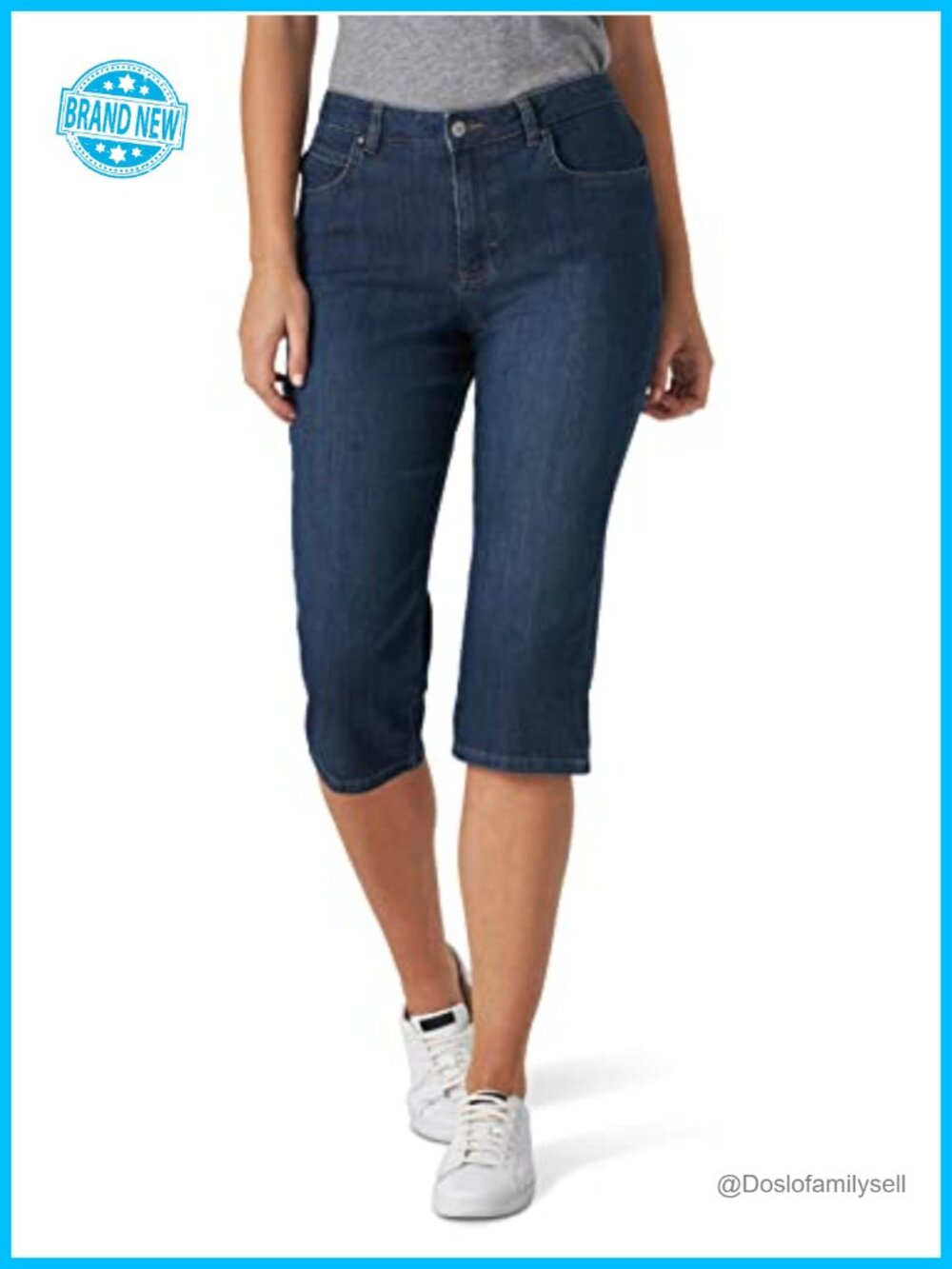 Relaxed Fit Capri Jean with 5-Pocket Styling